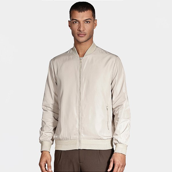 Jaqueta Bomber Aramis Liquid Repeller In25 Bege Masculino
