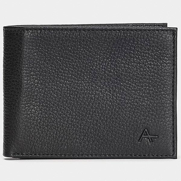 Carteira Couro Aramis Porta Cartão Preto Masculino