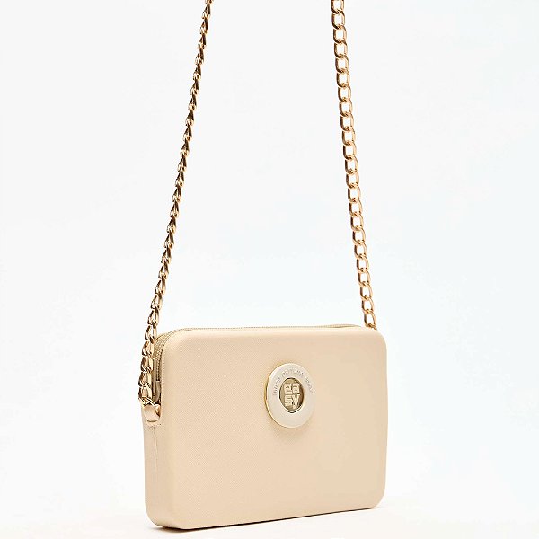 Bolsa Crossbody Easy Lança Perfume Chain In25 Bege Feminino