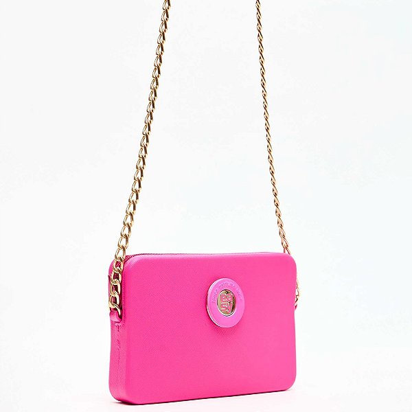 Bolsa Crossbody Easy Lança Perfume Chain In25 Rosa Feminino