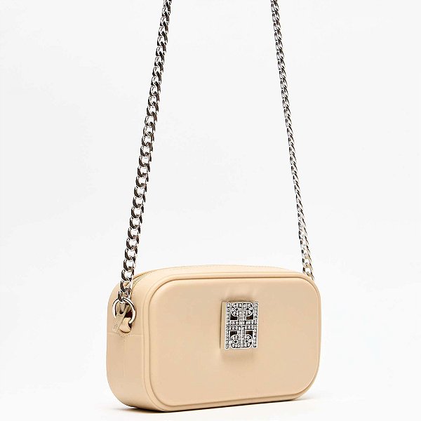 Bolsa Crossbody Lança Perfume Vazada In25 Bege Feminino