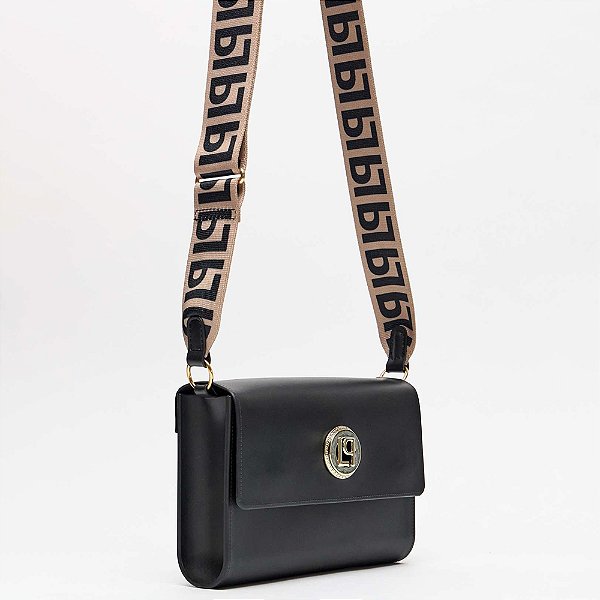 Bolsa Crossbody Lança Perfume Enfeite In25 Preto Feminino