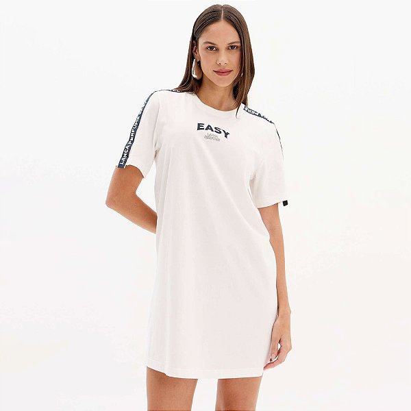 Vestido Easy Lança Perfume Gorgurão In25 Off White Feminino