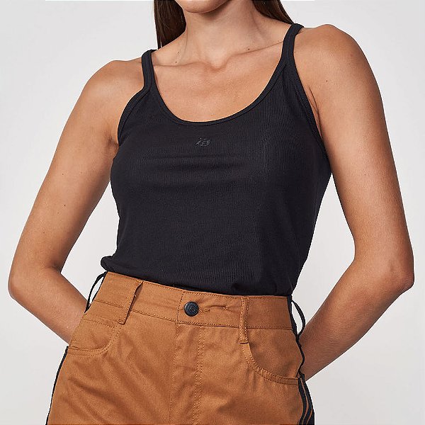 Regata Colcci Alça In25 Preto Feminino