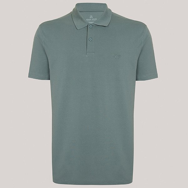 Camisa Polo John John Light Transfe In25 Verde Masculino