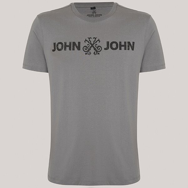 Camiseta John John Regular Basic In25 Cinza Masculino