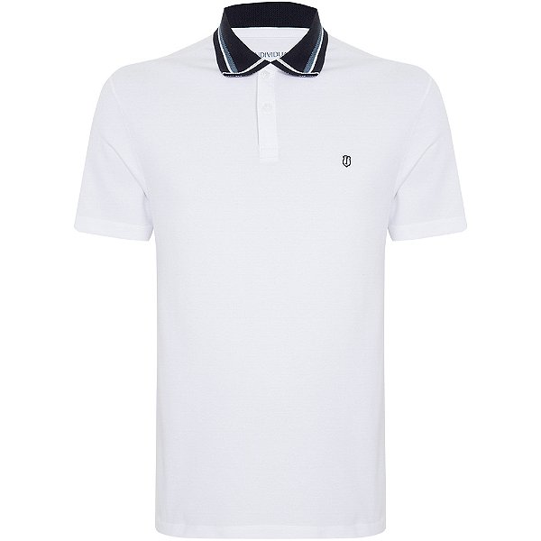 Camisa Polo Individual Piquet Color Ou25 Branco Masculino