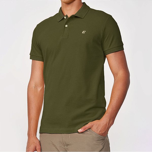 Camisa Polo Colcci Clean In25 Verde Masculino