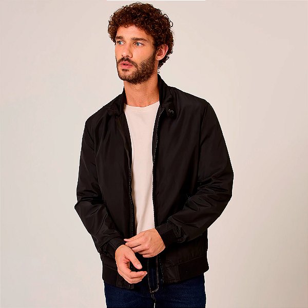 Jaqueta Dudalina Regular Nylon In25 Preto Masculino