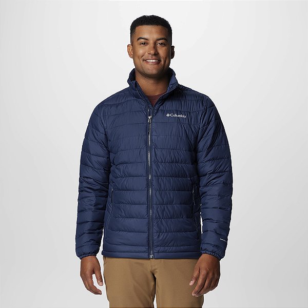 Jaqueta Columbia Powder Lite II Marinho Masculino