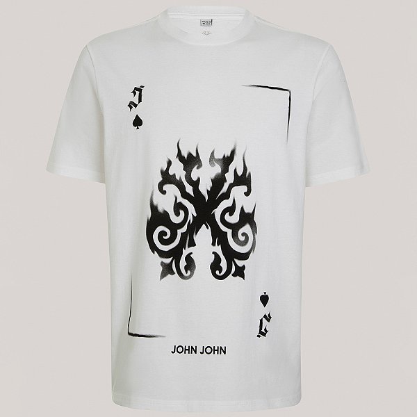 Camiseta John John Flaming In25 Branco Masculino