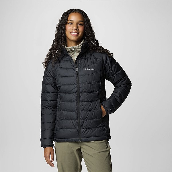 Jaqueta Columbia Powder Lite II Full Zip Preto Feminino