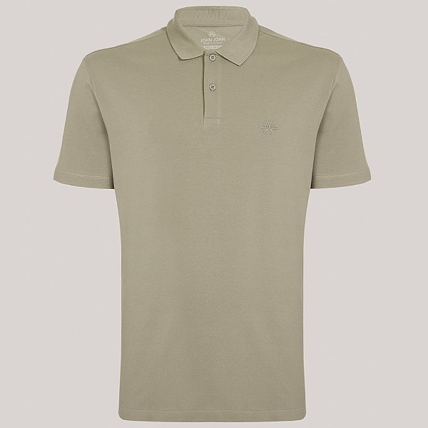 Camisa Polo John John Light Transfer In25 Bege Masculino