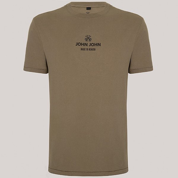 Camiseta John John Regular Industry In25 Bege Masculino