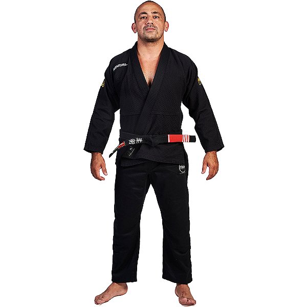 Kimono Jiu Jitsu Koral Flow Preto Masculino