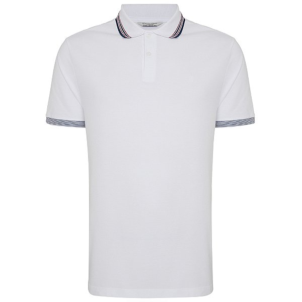 Camisa Polo Individual Piquet Frisos Pr26 Branco Masculino