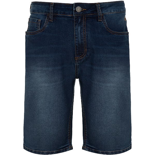Bermuda Jeans Individual Concept Pr26 Azul Médio Masculino