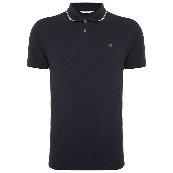 Camisa Polo Individual Piquet Slim Pr26 Marinho Masculino