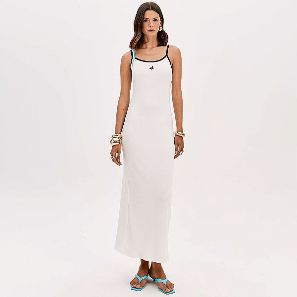 Vestido Super Mid Lança Perfume Fris Pr26 Off White Feminino