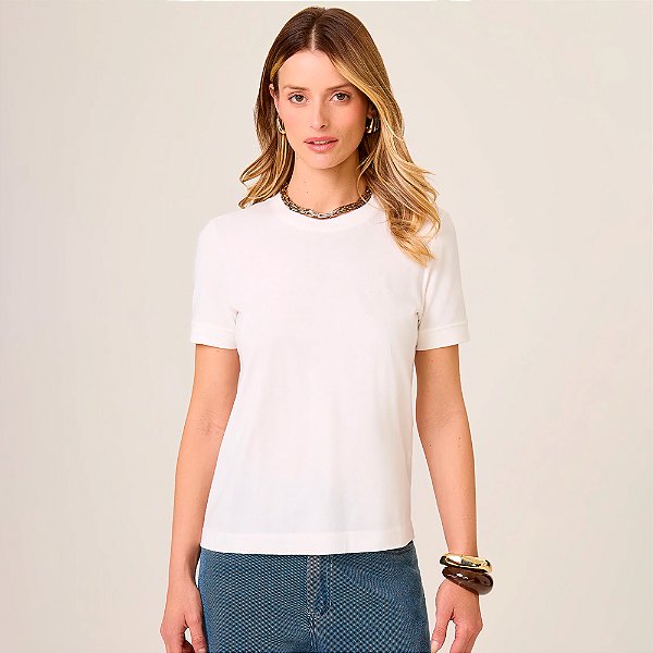 Blusa Dudalina Amanda Pr26 Off White Feminino