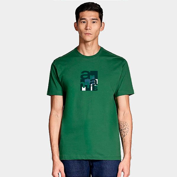 Camiseta Aramis Geometric Pr26 Verde Masculino