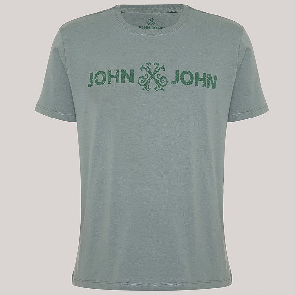 Camiseta John John Regular Basic Pr26 Verde Claro Masculino