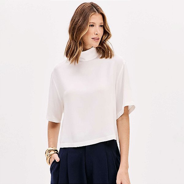Blusa Lança Perfume Gola Alta Pr26 Off White Feminino