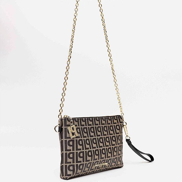 Bolsa Crossbody Lança Perfume Monograma Pr26 Preto Feminino