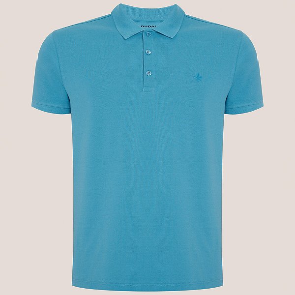 Camisa Polo Dudalina Essential Pr26 Azul Masculino