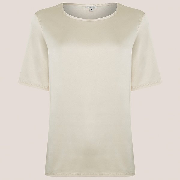 Blusa Dudalina Ingrid Pr26 Bege Claro Feminino