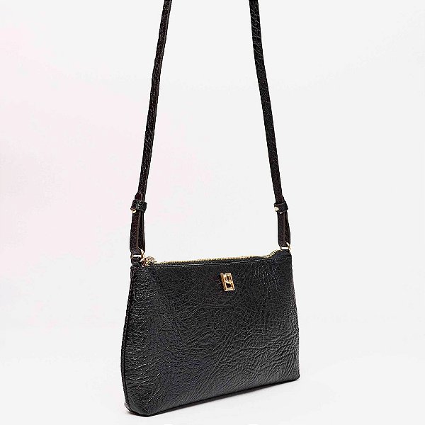 Bolsa Crossbody Lança Perfume Slim Pr26 Preto Feminino