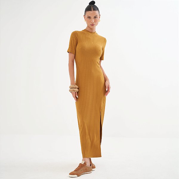 Vestido Super Mid Colcci Classic Pr26 Marrom Ebbela Feminino