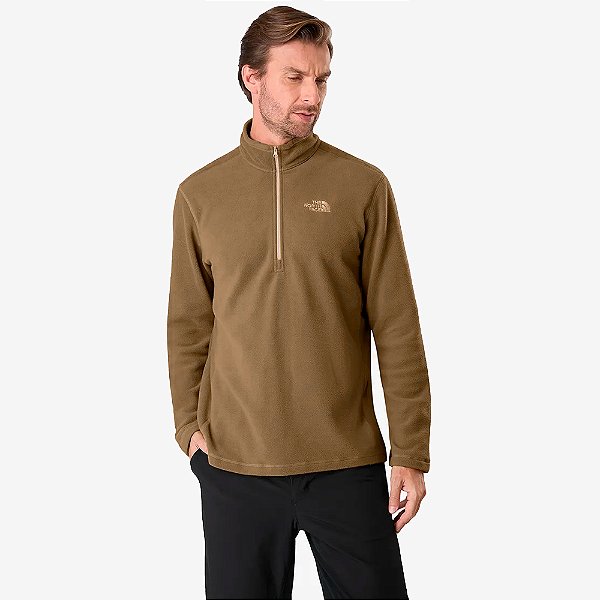 Moletom The North Face Fleece Glacier Hz Marrom Masculino