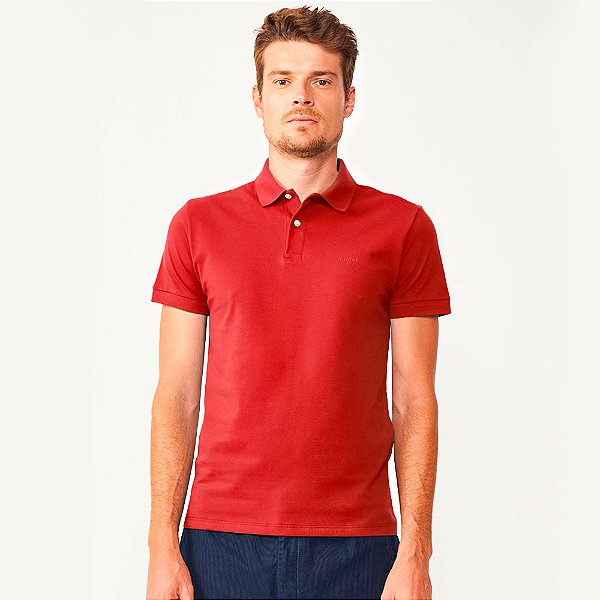 Camisa Polo Colcci Classic Pr26 Vermelho Ife Masculino