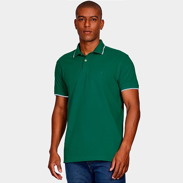 Camisa Polo Aramis Classic Friso Pr26 Verde Masculino