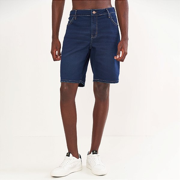 Bermuda Jeans Colcci Davi Classic Pr26 Azul Masculino