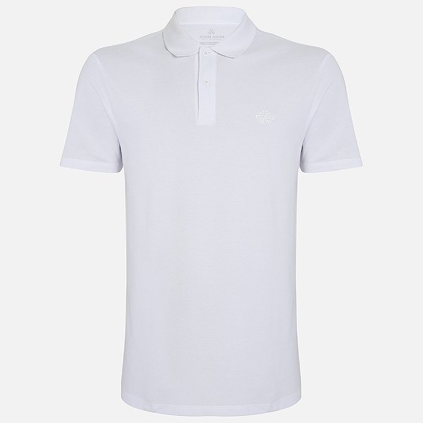 Camisa Polo John John Light Transfer Pr26 Branco Masculino