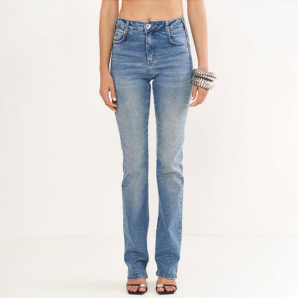 Calça Jeans Colcci Bia Reta Fog Pr26 Azul Feminino