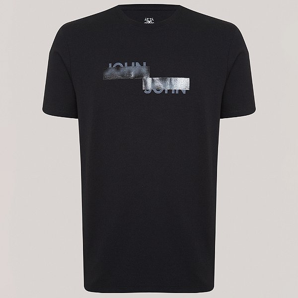 Camiseta John John Double Blur Pr26 Preto Masculino