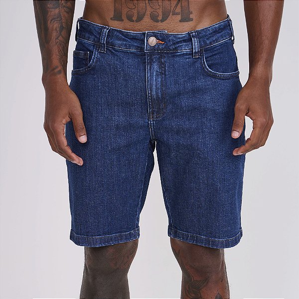 Bermuda Jeans Colcci Davi Ve26 Azul Masculino