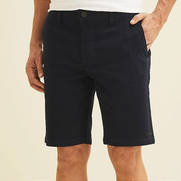 Bermuda Sarja Forum Benjamin Ve26 Azul Masculino
