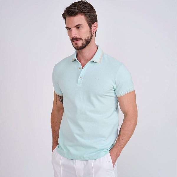 Camisa Polo Colcci Detailed Ve26 Verde Masculino