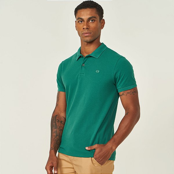 Camisa Polo Colcci Iconic Ve26 Verde Masculino
