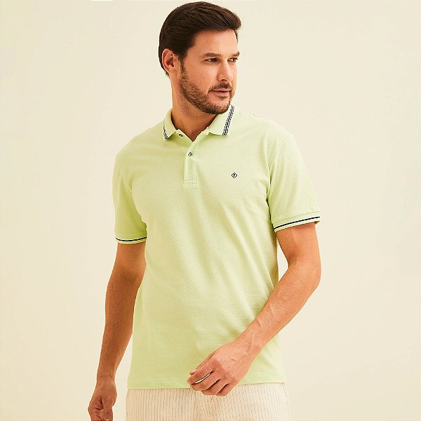 Camisa Polo Forum Line Ve26 Verde Masculino