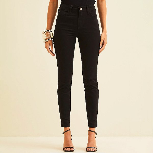 Calça Sarja Forum Marisa 2 Cigarrete Ve26 Preto Feminino