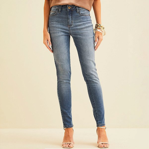 Calça Jeans Forum Marisa Cigarrete Ve26 Azul Feminino