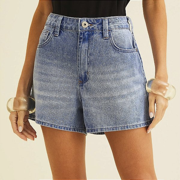 Short Jeans Forum Sofia Bright Ve26 Azul Feminino