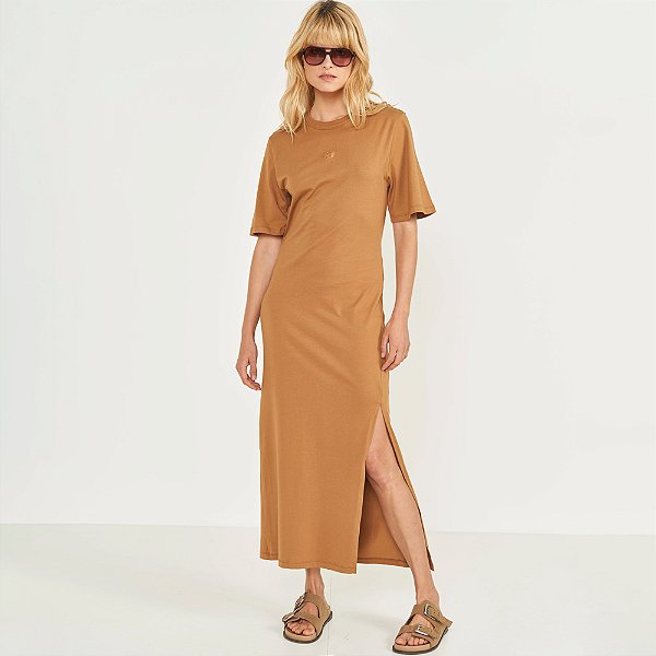 Vestido Mid Colcci Confort Ve26 Marrom Feminino