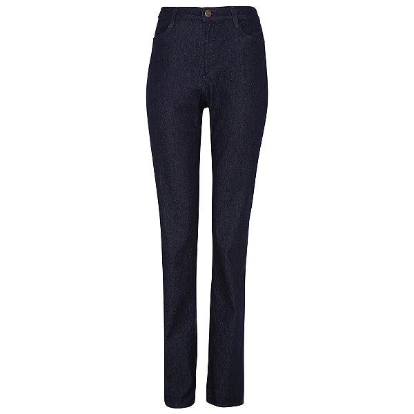 Calça Jeans Dudalina Reta Essentials Pr26 Preto Feminino