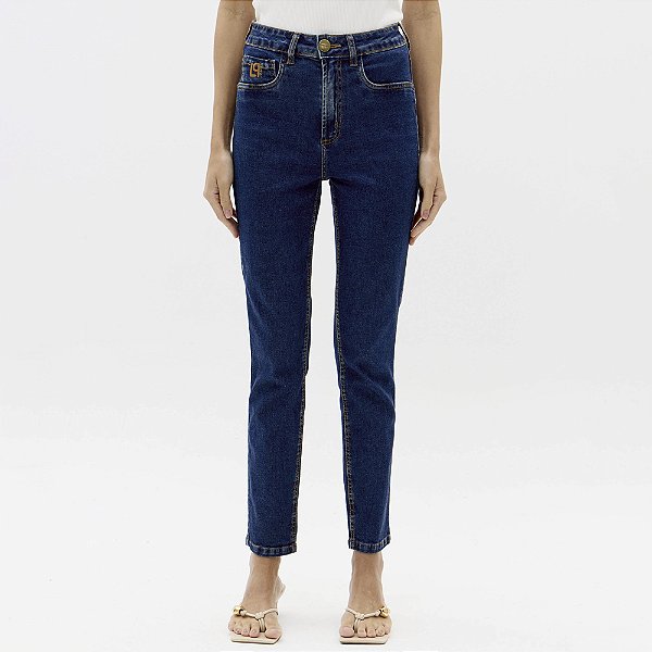 Calça Jeans Lança Perfume Vesta Skinny Ak Ve26 Azul Feminino